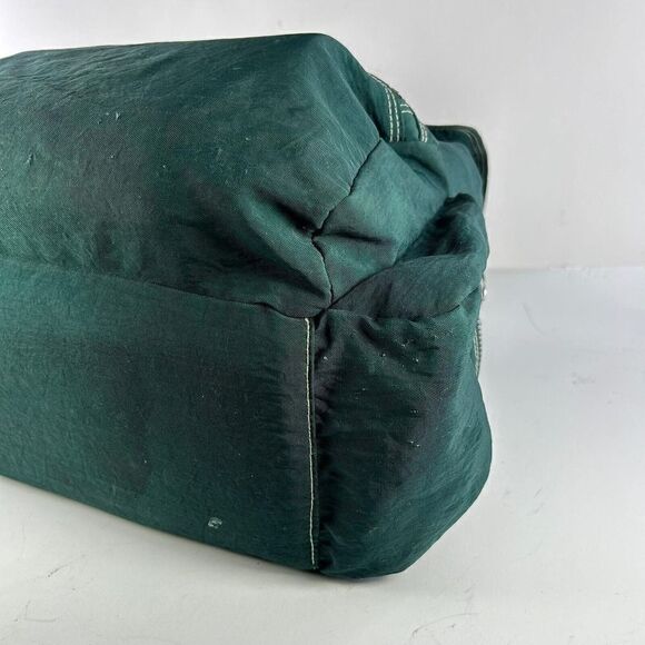 VTG Eddie Bauer Backpack Forest Green Classic Zipper Hiking Outdoor Casual Bag - Picture 9 of 12